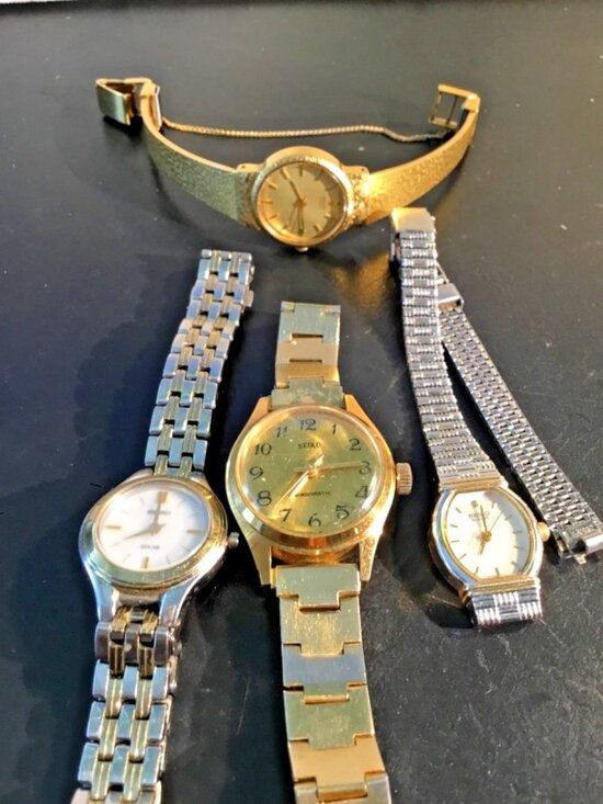 Seiko Accessories - Seiko Ladies Watch Lot of 4 – Vintage Quartz/Auto – Parts/Repair